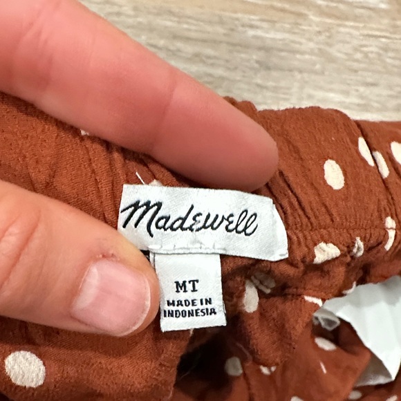 Madewell Rust Polka Dot Pants - Picture 2 of 4